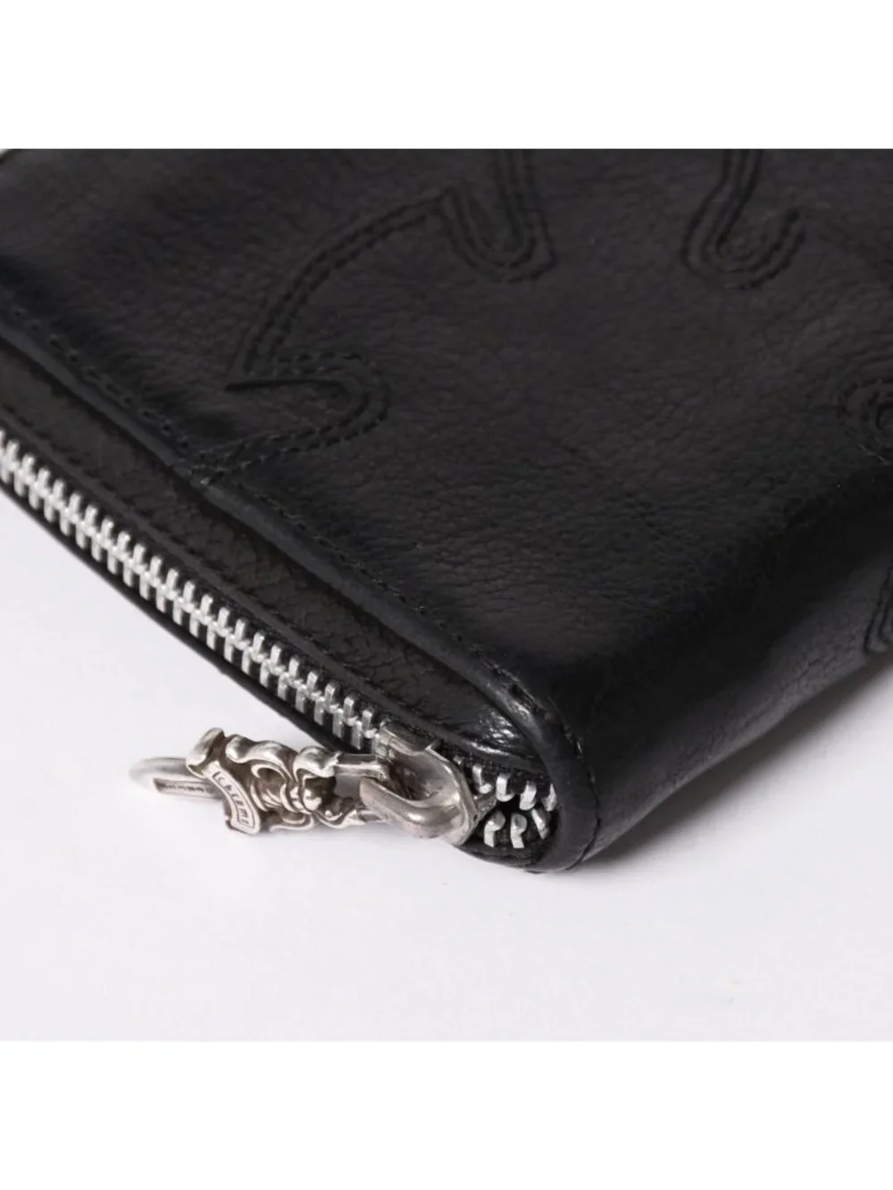 Chrome Hearts Rec Zip Double Flairnie Round Zip Wallet Destroy Dagger Zip 925
